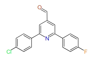 2-(4-Chlorophenyl)-6-(4-fluorophenyl)pyridine-4-carbaldehyde