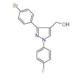 (3-(4-Bromophenyl)-1-(4-fluorophenyl)-1H-pyrazol-4-yl)methanol, 97%