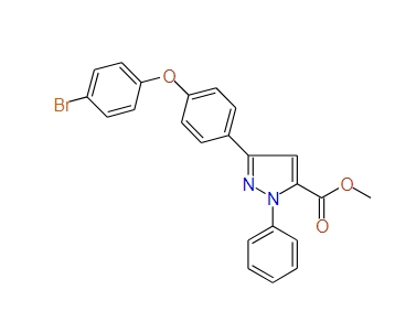 Methyl 3-(4-(4-bromophenoxy)phenyl)-1-phenyl-1H-pyrazole-5-carboxylate, 97%