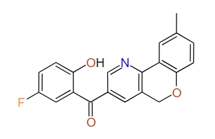 (5-Fluoro-2-hydroxyphenyl)(9-methyl-5H-[1]benzopyrano[4,3-b]pyridin-3-yl)methanone