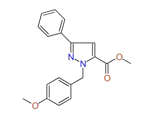Methyl 1-(4-methoxybenzyl)-3-phenyl-1H-pyrazole-5-carboxylate, 97%