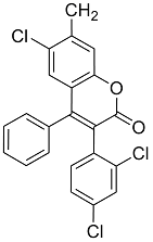 6-Chloro-3(2’,4’-dichlorophenyl)-7-methyl-4-phenyl-coumarin