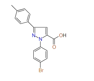 1-(4-Bromophenyl)-3-p-tolyl-1H-pyrazole-5-carboxylic acid, 97%