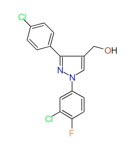 (1-(3-Chloro-4-fluorophenyl)-3-(4-chlorophenyl)-1H-pyrazol-4-yl)methanol