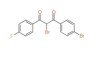 2-Bromo-1-(4-bromophenyl)-3-(4-fluorophenyl)propane-1,3-dione, 97%