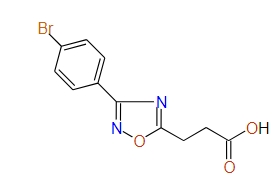 3-(3-(4-Bromophenyl)-1,2,4-oxadiazol-5-yl)propanoic acid, 97%