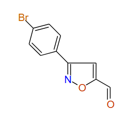 3-(4-Bromophenyl)isoxazole-5-carbaldehyde, 97%