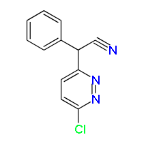 6-Chloro-a-phenyl-3-pyridazineacetonitrile