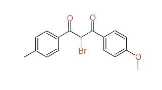 2-Bromo-1-(4-methoxyphenyl)-3-p-tolylpropane-1,3-dione, 97%