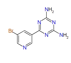 6-(5-Bromopyridin-3-yl)-1,3,5-triazine-2,4-diamine