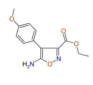 Ethyl 5-amino-4-(4-methoxyphenyl)isoxazole-3-carboxylate, 97%