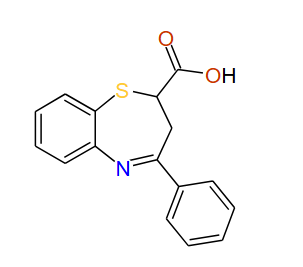 4-Phenyl-2-carboxy-2,3-dihydro-1,5-benzothiazepine, 97%