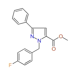 Methyl 1-(4-fluorobenzyl)-3-phenyl-1H-pyrazole-5-carboxylate, 97%