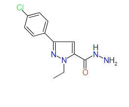 3-(4-Chlorophenyl)-1-ethyl-1H-pyrazole-5-carbohydrazide, 97%