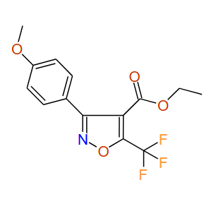 Ethyl 5-(trifluoromethyl)-3-(4-methoxyphenyl)isoxazole-4-carboxylate, 97%