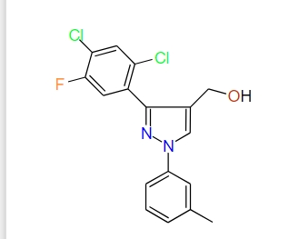 (3-(2,4-Dichloro-5-fluorophenyl)-1-m-tolyl-1H-pyrazol-4-yl)methanol, 97%