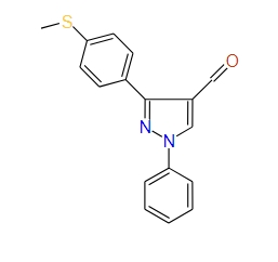 3-(4-(Methylthio)phenyl)-1-phenyl-1H-pyrazole-4-carbaldehyde, 97%