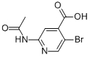 2-Acetyl amino-5-bromo-4-pyridine carboxylic acid