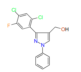 (3-(2,4-Dichloro-5-fluorophenyl)-1-phenyl-1H-pyrazol-4-yl)methanol, 97%