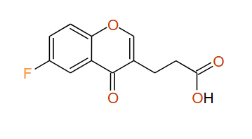 3-(6-Fluoro-4-oxo-4H-chromen-3-yl)propanoic acid, 97%