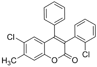 6-Chloro-3(2’-chlorophenyl)-7-methyl-4-phenylcoumarin