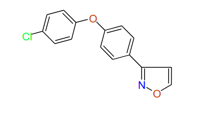 3-(4-(4-Chlorophenoxy)phenyl)isoxazole, 97%