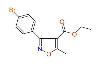ethyl 3-(4-bromophenyl)-5-methylisoxazole-4-carboxylate, 97%
