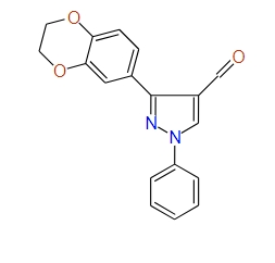 3-(2,3-Dihydrobenzo[b][1,4]dioxin-6-yl)-1-phenyl-1H-pyrazole-4-carbaldehyde, 97%