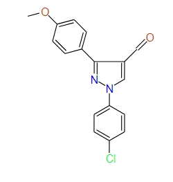 1-(4-Chlorophenyl)-3-(4-methoxyphenyl)-1H-pyrazole-4-carbaldehyde, 97%