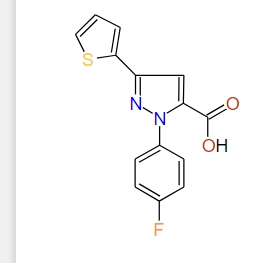 1-(4-Fluorophenyl)-3-(thiophen-2-yl)-1H-pyrazole-5-carboxylic acid