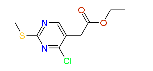 Ethyl 4-chloro-2-(methylthio)-5-pyrimidineacetate
