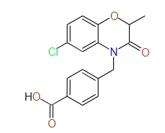 4-((6-Chloro-2,3-dihydro-2-methyl-3-oxobenzo[b][1,4]oxazin-4-yl)methyl)benzoic acid, 97%