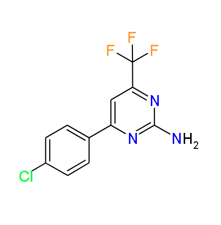 4-(4-Chlorophenyl)-6-(trifluoromethyl)pyrimidin-2-amine, 97%