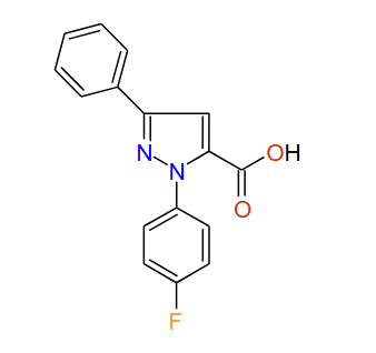 1-(4-Fluorophenyl)-3-phenyl-1H-pyrazole-5-carboxylic acid, 97%
