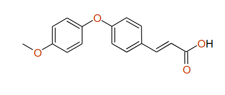 (E)-3-(4-(4-Methoxyphenoxy)phenyl)acrylic acid, 97%