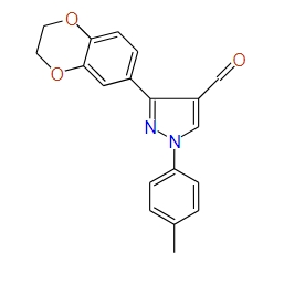 3-(2,3-Dihydrobenzo[b][1,4]dioxin-6-yl)-1-p-tolyl-1H-pyrazole-4-carbaldehyde, 97%